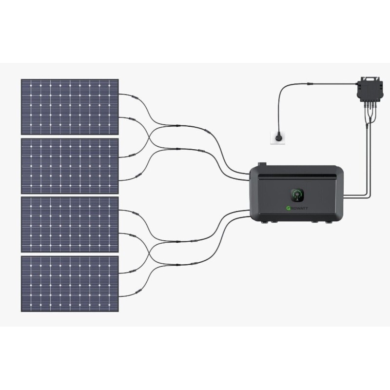 Портативна батарея Growatt NOAH 2000 LiFePO4 (2048 Вт·год) - Зображення 4
