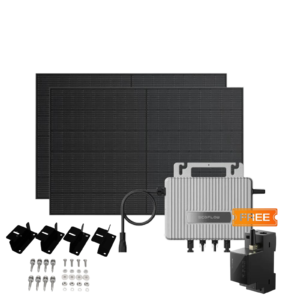 Комплект EcoFlow STREAM Microinverter/2*400W Rigid Solar Panel Combo/Розумний лічильник Smart Meter/Cистема кріплень EcoFlow Rigid Solar Panel Mounting Feet