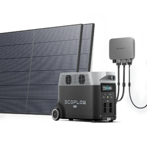 Комплект EcoFlow PowerStream - мікроінвертор 600W + зарядна станція Delta Pro та сонячні панелі 2х400