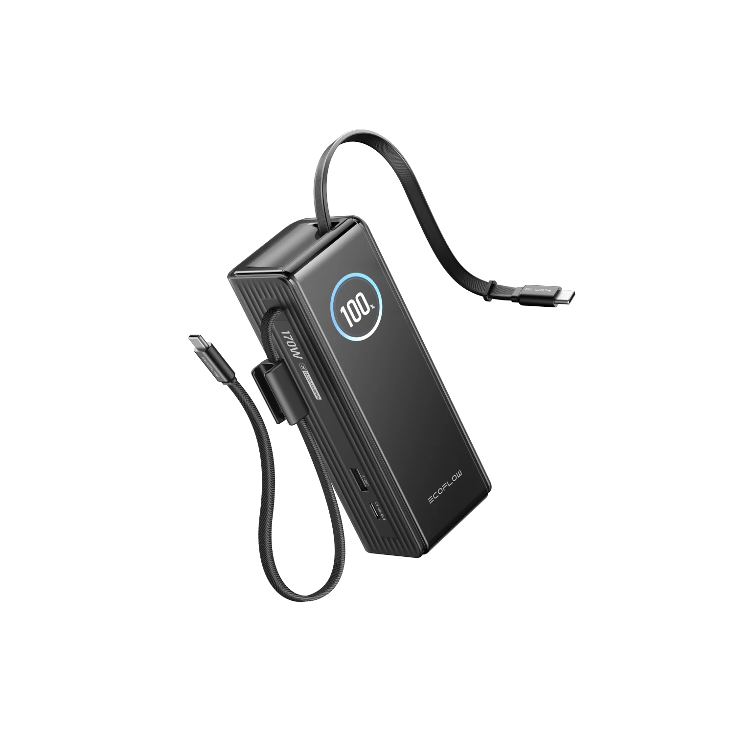 Павербанк EcoFlow RAPID Power Bank з кабелями 25000mAh чорний - Зображення 4
