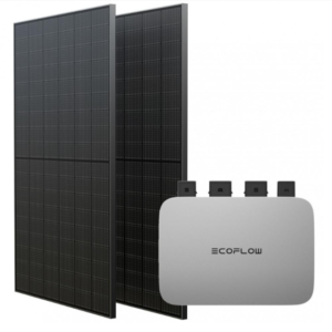 Комплект EcoFlow PowerStream - мікроінвертор 800W та сонячні панелі 2х400