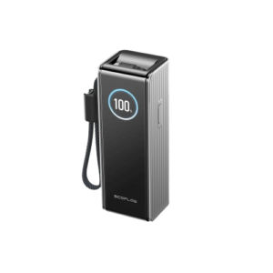 Павербанк EcoFlow RAPID Power Bank з кабелями 25000mAh сріблястий